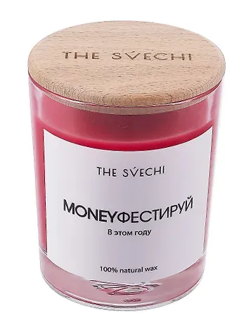 Свеча Moneyфестируй (красная) (200мл) (TS_62_RD_02_С)