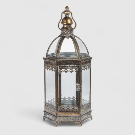 Фонарь декоративный French garden золото антик 24х20.5х53 см