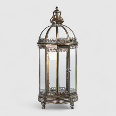 Фонарь декоративный French garden Золото антик 26х26х61.5 см