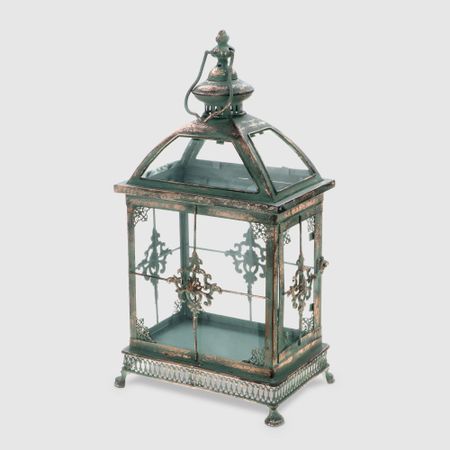 Фонарь декоративный French garden бронза антик 24,5х17,5х43 см