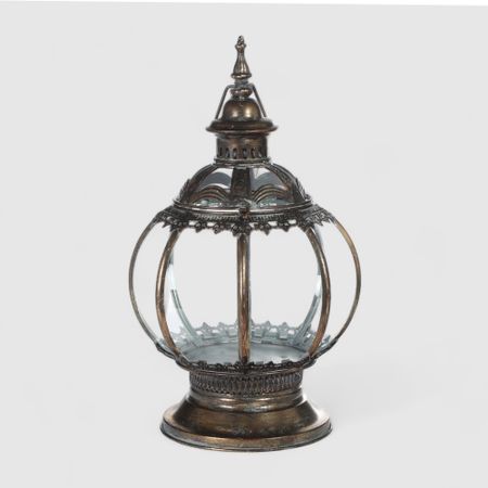 Фонарь декоративный French garden Золото антик 28х26х49 см