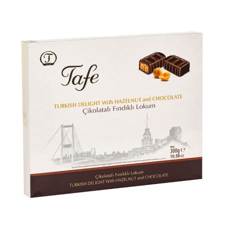 Лукум Tafe с фундуком в шоколаде 300 г