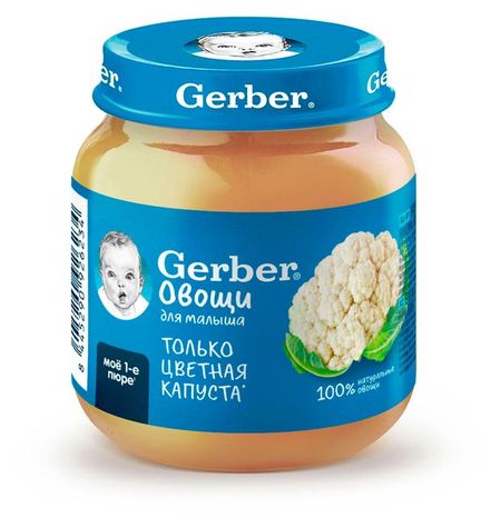 Пюре овощное Gerber Цветная капуста с 4 мес., 125 г