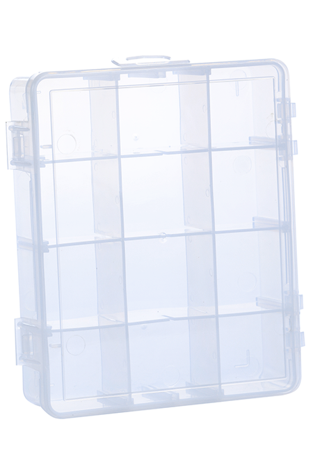 Контейнер Queen fair д/декора с подвесом 12 ячеек 13,8×11,3 см цвет прозрачный