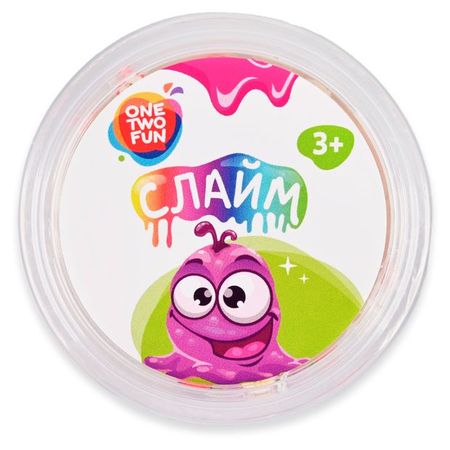 Слайм ONE TWO FUN, 110 г в ассортименте