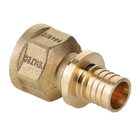 Соединитель прямой Valtec 16 мм х 1/2 ВР(г) латунь (VTm.402.BG.001604)