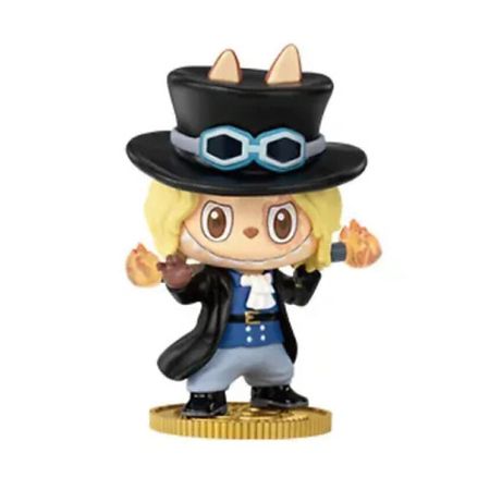 Мягкая игрушка POP MART Фигурка Labubu The Monsters X One Piece Series SABO, 9см