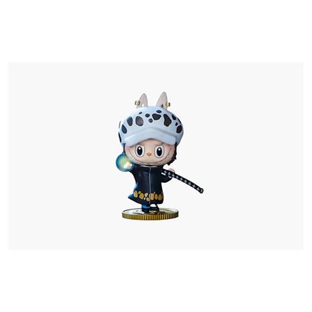 Мягкая игрушка POP MART Фигурка Labubu The Monsters X One Piece Series TRAFALGAR LAW, 9см