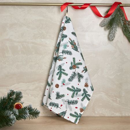 Полотенце Елка/Christmas tree полиэстерная скатерть merry christmas tree snowflake