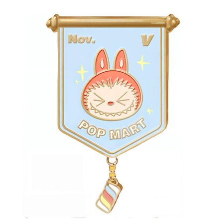 Мягкая игрушка POP MART Игрушка LABUBU Limited Badge, 10см din рейка dori 10см