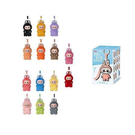 Брелок POP MART Плюшевая подвеска Pin For Love N-Z POP MART The Monsters LABUBU 4.0,1 шт. плюшевая статуэтка пуделя tpxckz розового а