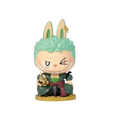 Мягкая игрушка POP MART Фигурка Labubu The Monsters X One Piece Series RORONOA ZORO, 9см развивающая игрушка youtooz фигура one piece roronoa zoro 11 см