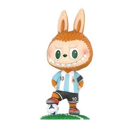 Мягкая игрушка POP MART Игрушка-сюрприз LABUBU Argentina National Team Official Collection, Leo Messi|, 9см