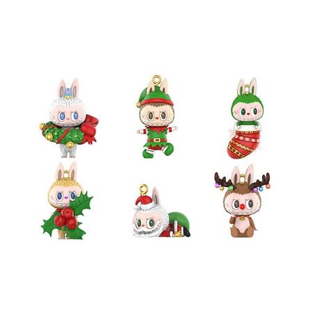 Мягкая игрушка POP MART Игрушка LABUBU Christmas Series, рандомный товар, 1шт, 9см наклеек merry christmas series mengtai