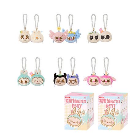 Мягкая игрушка POP MART Игрушка THE MONSTERS Party Collection, рандомный выбор, 2 шт, 9 см