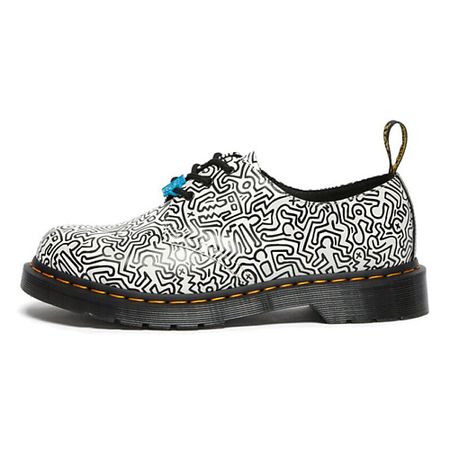 Кроссовки DR. MARTENS Кроссовки Dr.Martens Keith Haring 1461 Printed Black White Womens для подушки miaotu printed 45x45 см