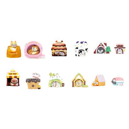 Мягкая игрушка POP MART Фигурка Fish Meow Dessert Bed Collection Whole Set 12 Pcs наггетсы рыбные vici fish day в золотистой корочке 350 г