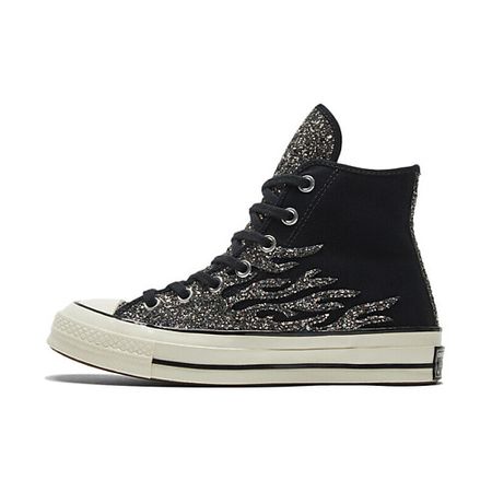 Кроссовки CONVERSE Кроссовки Chuck 70 Womens High Archival Glitter Flame Black Egret Womens