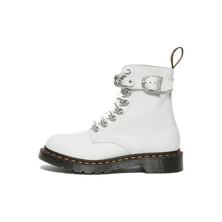 Кроссовки DR. MARTENS Кроссовки Dr.Martens 1460 Pascal Chain Leather Lace Up Boot White Womens шприц 3 х компонентный с иглой pascal паскаль 0 7x30мм 5мл 100шт