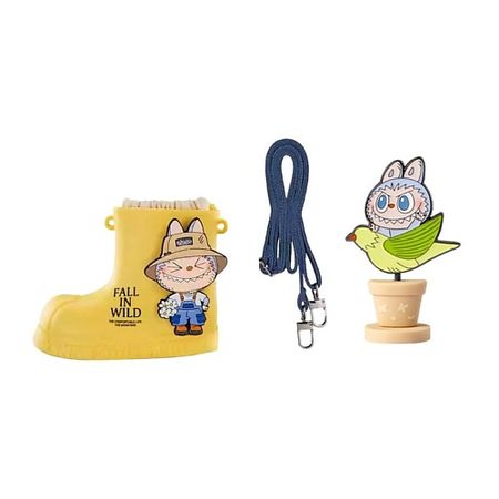 Мягкая игрушка POP MART Игрушка Spring Wild At Home Collection, рандомный значок, 5,5см и сумка, 13,5х18см лазерный значок drama revenged love