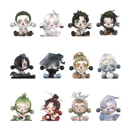 Мягкая игрушка POP MART Фигурка SKULLPANDA Sp Garden Before The Ink Plum Collection - Hidden Style - Plum Blossom chinese style flower scroll wall painting plum orchid bamboo chrysanthemumvintage living room decorative poster wall art picture