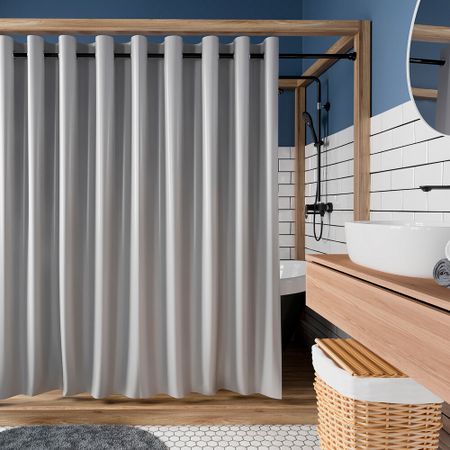 Штора для ванны WasserKraft Oder 2000х2000 мм полиэстер серая (SC-30502)