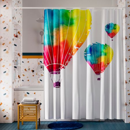 Штора для ванны WasserKraft Rossel 2000х1800 мм полиэстер разноцветная (SC-57102)