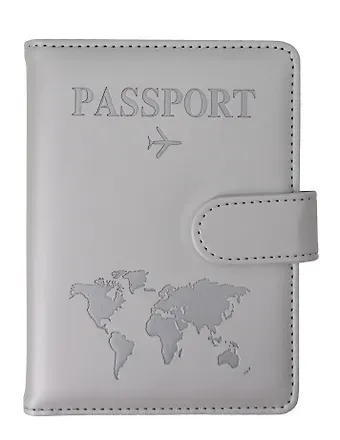 Travel Обложка для паспорта и карточек (серая) (софт тач) (12-BLUEDOT-202505-P3)