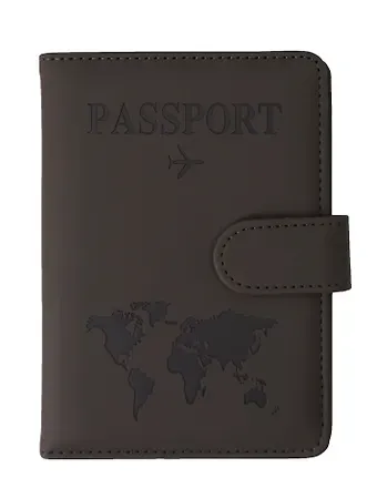 Travel Обложка для паспорта и карточек (темно-серая) (софт тач) (12-BLUEDOT-202505-P2)