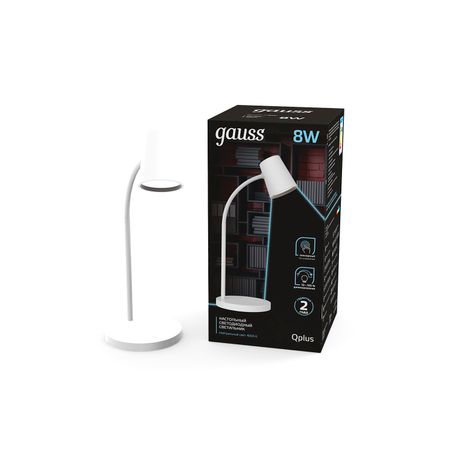 Светильник настольный Gauss GT6031 белый диммируемый настольный светильник gauss fiber light rgb 1вт led 3xaaa белый