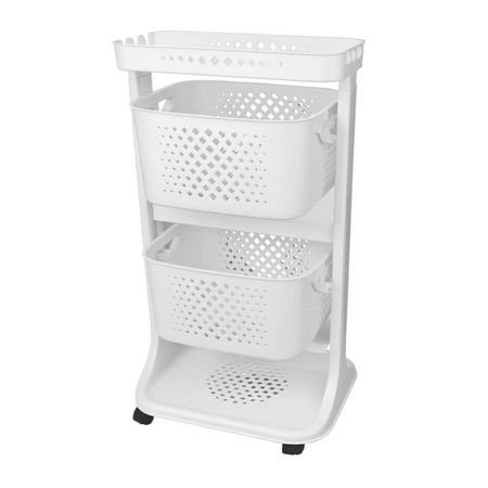 Органайзер для хранения Titiz Plastik №1 S.Grey белый 43,7х33,2х81 см