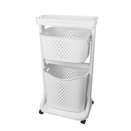 Органайзер для хранения Titiz Plastik №2 S.Grey белый 43,7х33,2х81 см