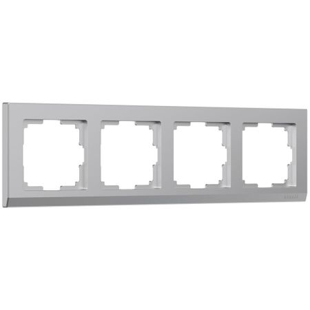 Рамка Werkel Stark четырехместная серебряная (a050912)