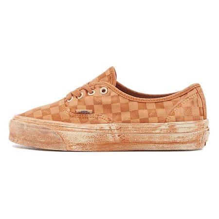 Кроссовки VANS Кроссовки Authentic Premium 44 'Dip Dye Checkerboard Marmalade Orange'