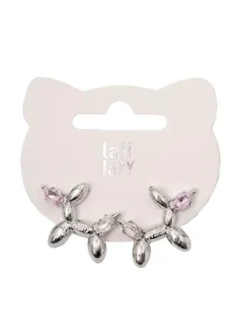 Сережки Собачки (2шт) (латунь) (12-253004-С58) (Lafilaf)