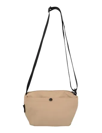 Сумка с кнопкой и карманами (хаки) (25х15) (PU) (12-12721-202507- B3)