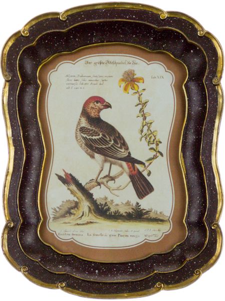 Панно Glasar птица на ветке, 24x18x2 см