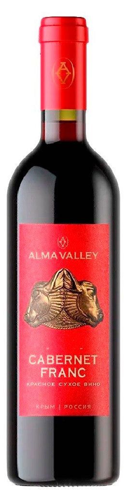 Вино Alma Valley Cabernet Franc красное сухое Россия, 0,75 л валери друэ пьер луи вьель в духовке и на гриле