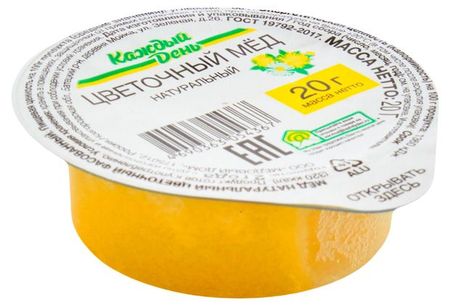 Мед цветочный Каждый день натуральный, 20 г