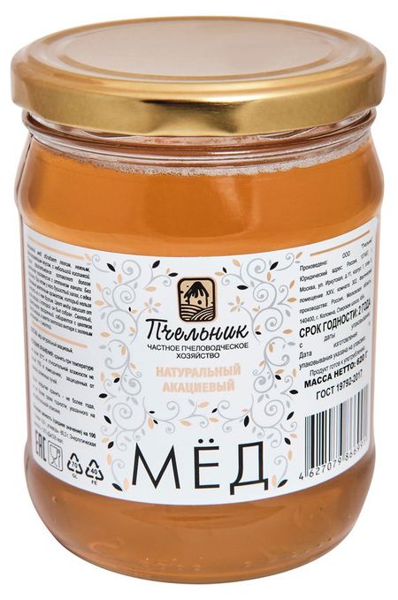 Мед Пчельник акациевый, 620 г юрий окунев писать нельзя молчать