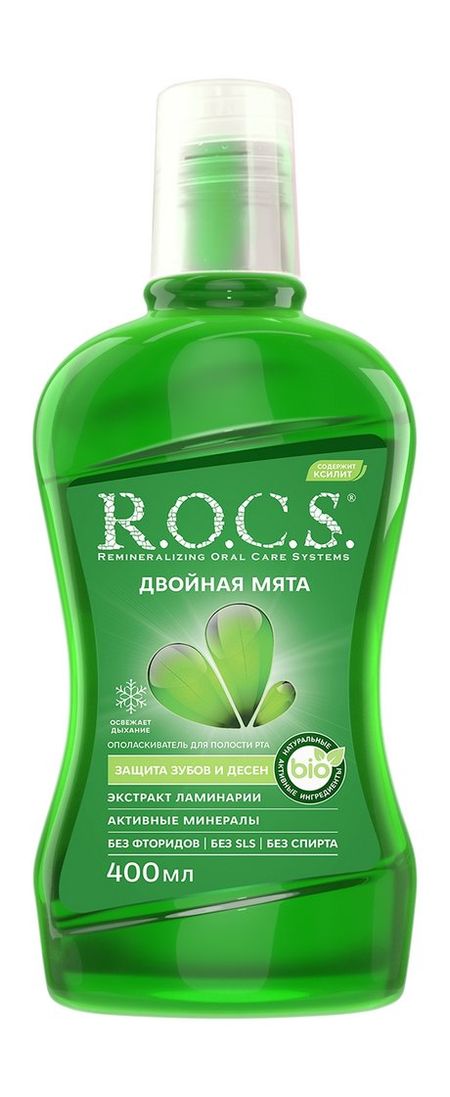 R.O.C.S. Двойная мята Ополаскиватель рокс двойная мята ополаскиватель для полости рта 250 мл