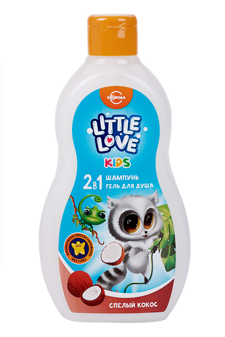 Шампунь-гель д/душа Свобода Little love 2в1 Спелый кокос детский, 400 мл пазл пони свобода my little pony 24 элемента 05800