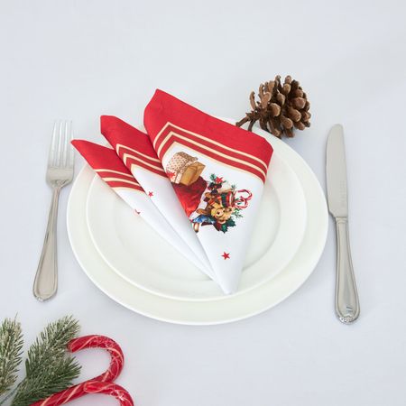 Набор салфеток Елка/Christmas tree полиэстерная скатерть merry christmas tree snowflake