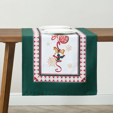 Скатерть-дорожка Игрушки/Toys рождественские эльфы игрушки
