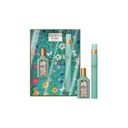 Набор парфюмерии GUCCI Flora Gorgeous Jasmine: Миниатюра + Флакон для путешествий косметичка etya для путешествий