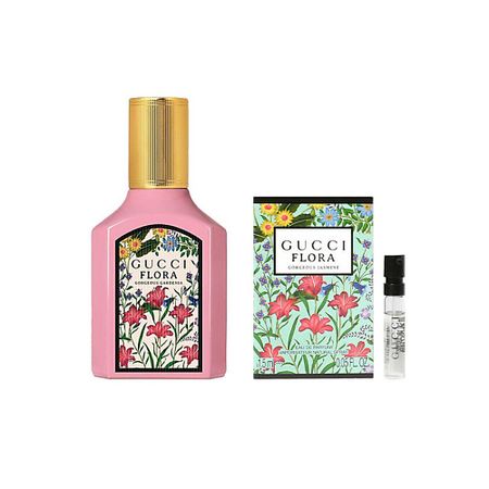 Набор парфюмерии GUCCI Парфюмерная вода Flora Gorgeous Gardenia + Пробник Flora Gorgeous Jasmine парфюмерии gucci парфюмерная   flora gorgeous gardenia миниатюра