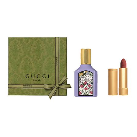 Набор парфюмерии GUCCI Парфюмерная вода Flora Gorgeous Magnolia + Матовая помада Rouge à Lèvres Mat парфюмерии gucci туалетная bloom eau de toilette помада rouge à lèvres mat