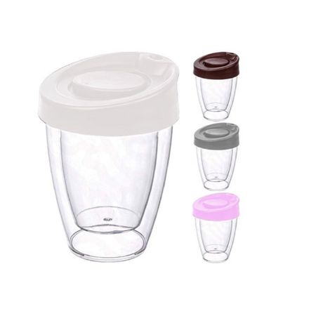 Термостакан Urve Plastic 3376 с крышкой