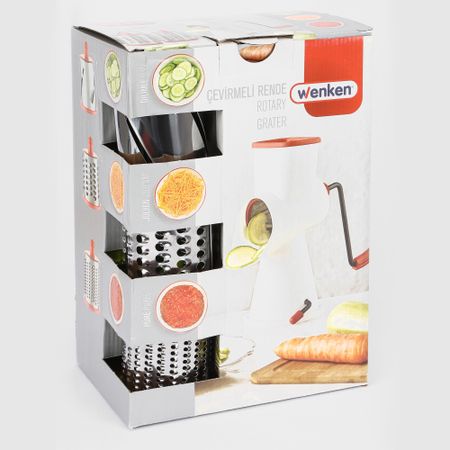 Овощерезка Urve Plastic барабанная, 3 сменных диска