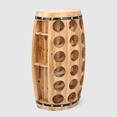 Подставка Magic Home для 18 бутылок и 4 бокалов, бочка